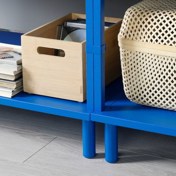 Ikea LÄTTHET - Leg, blue/metal, 11 cm