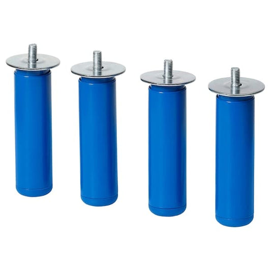 Ikea LÄTTHET - Leg, blue/metal, 11 cm