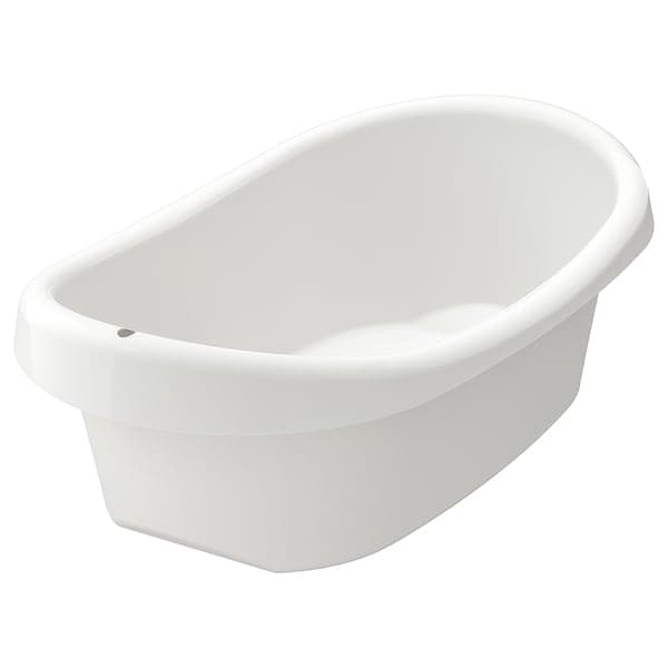 LÄTTSAM - Baby bath, white/green