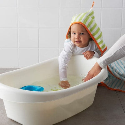 LÄTTSAM - Baby bath, white/green - best price from Maltashopper.com 40248443