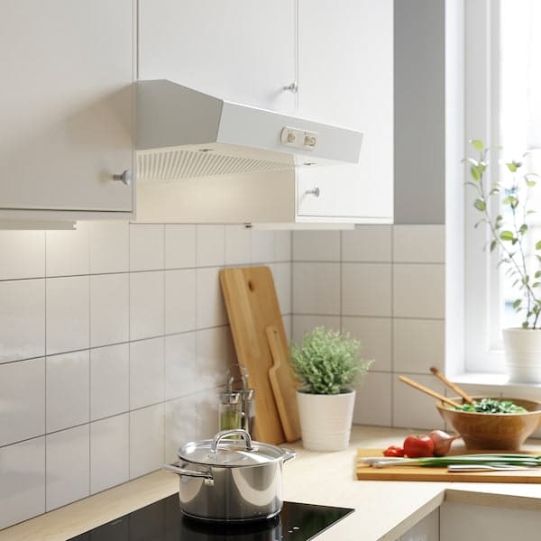 Ikea LAGAN Hood to be fixed to the wall - white 60 cm , 60 cm