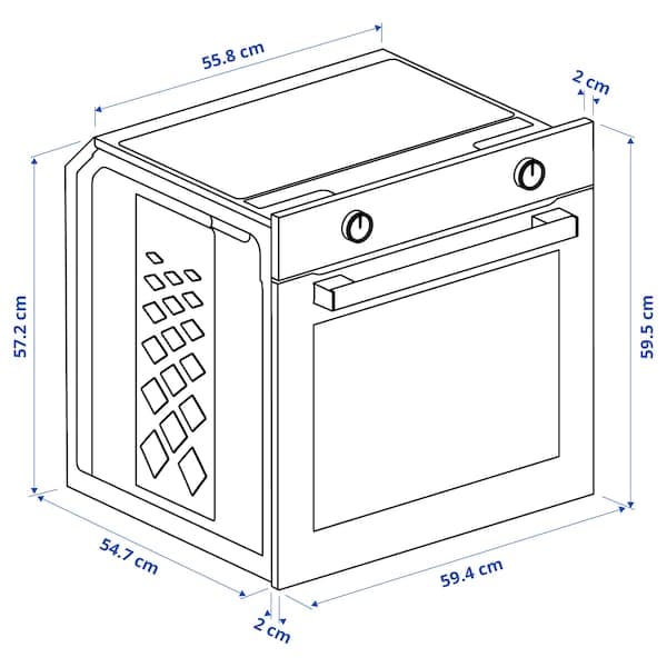Ikea LAGAN Oven stainless steel ,
