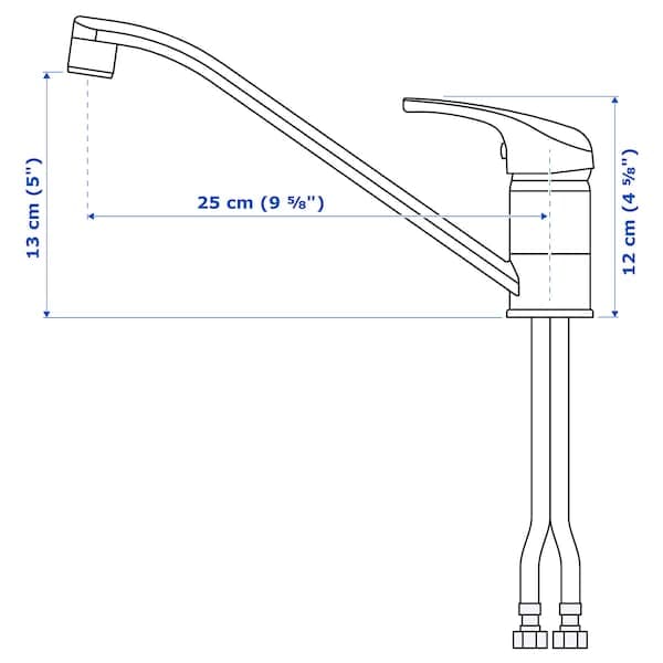 LAGAN Single-control sink mixer - chromed , - best price from Maltashopper.com 10085027