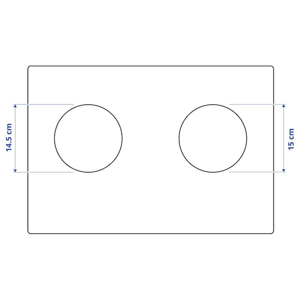 Ikea LAGAN Induction hob - plug-in 2 zones/black ,