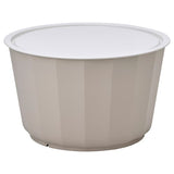 LÅGASKÄR coffee table, outdoor, beige, 74 cm