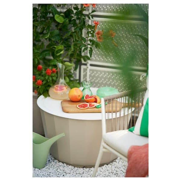 Ikea LÅGASKÄR - Coffee table, outdoor, beige