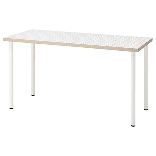Ikea LAGKAPTEN / ADILS - Desk, white anthracite/white, 140x60 cm