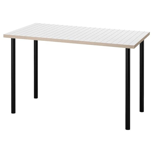 Ikea LAGKAPTEN / ADILS - Desk, white anthracite/black, 120x60 cm