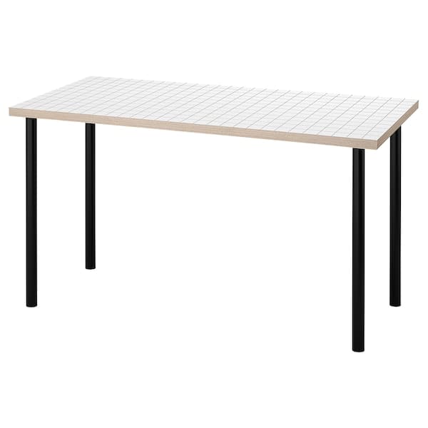Ikea LAGKAPTEN / ADILS - Desk, white anthracite/black, 140x60 cm