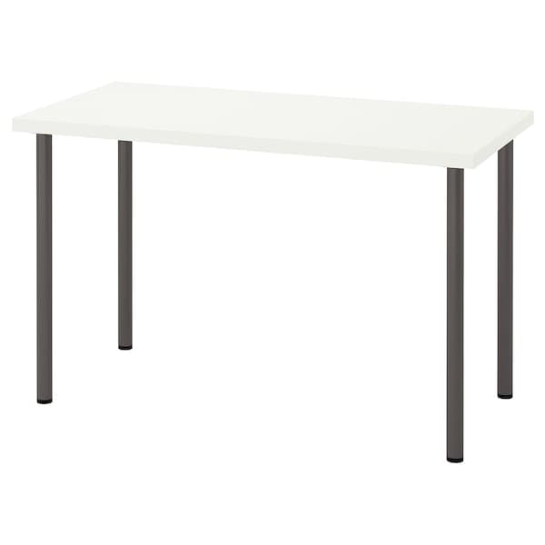 Ikea LAGKAPTEN / ADILS - Desk, white/dark grey, 120x60 cm