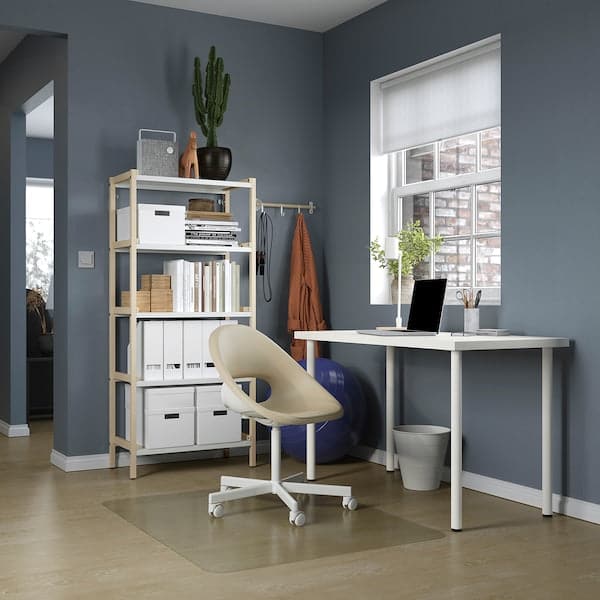 LAGKAPTEN / ADILS - Desk, white, 120x60 cm - best price from Maltashopper.com 29416758