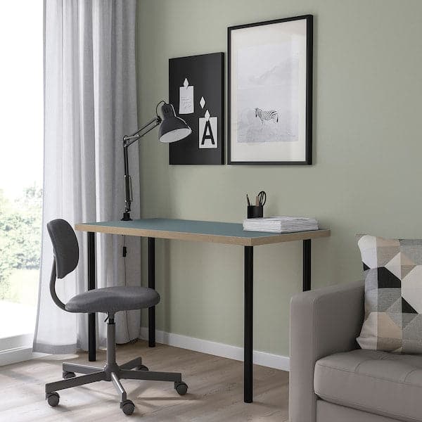 LINNMON / ADILS scrivania, bianco/grigio scuro, 100x60 cm - IKEA Italia