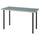 LAGKAPTEN / ADILS desk, grey-turquoise/black