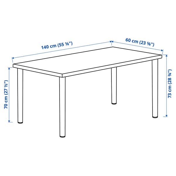 Ikea LAGKAPTEN / ADILS - Scrivania , 140x60 cm