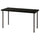LAGKAPTEN / ADILS desk, black-brown/dark grey, 140x60 cm