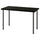 LAGKAPTEN / ADILS desk, black-brown/dark grey, 120x60 cm