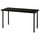 LAGKAPTEN / ADILS desk, black-brown/black, 140x60 cm