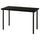 LAGKAPTEN / ADILS desk, black-brown/black, 120x60 cm