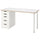 LAGKAPTEN / ALEX - Desk, white anthracite/white, 120x60 cm