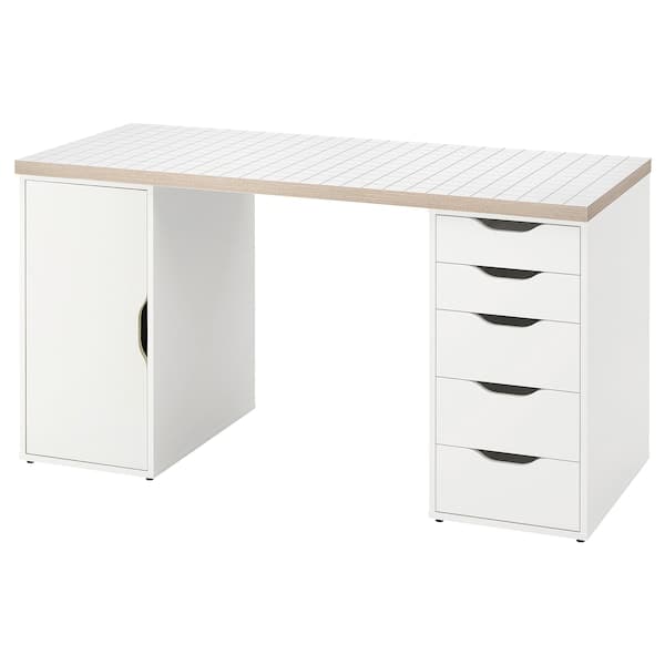 Ikea LAGKAPTEN / ALEX - Desk, white/anthracite, 140x60 cm