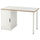 LAGKAPTEN / ALEX - LAGKAPTEN / ALEX Desk, white/anthracite, 120x60 cm