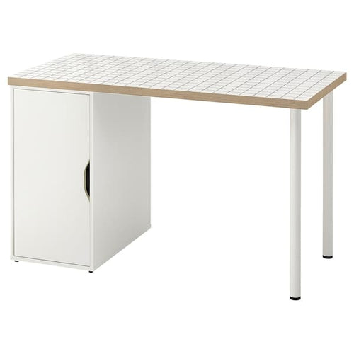 LAGKAPTEN / ALEX - Desk, white/anthracite, 120x60 cm