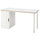 LAGKAPTEN / ALEX - LAGKAPTEN / ALEX Desk, white/anthracite, 140x60 cm