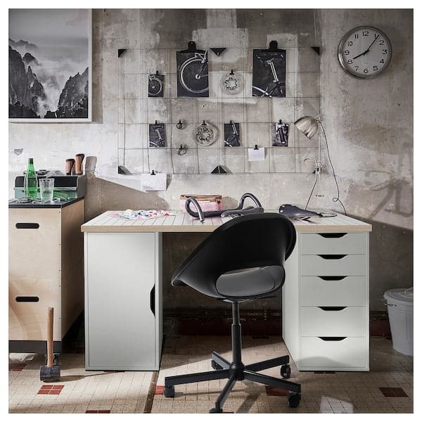 Ikea LAGKAPTEN / ALEX - Desk, white/anthracite, 140x60 cm