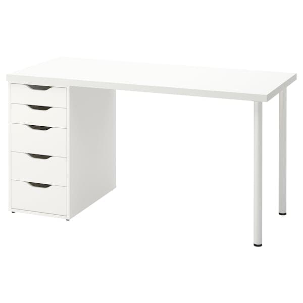 Ikea LAGKAPTEN / ALEX - Desk, white, 140x60 cm