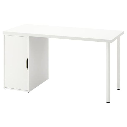 LAGKAPTEN / ALEX - Desk, white, 140x60 cm