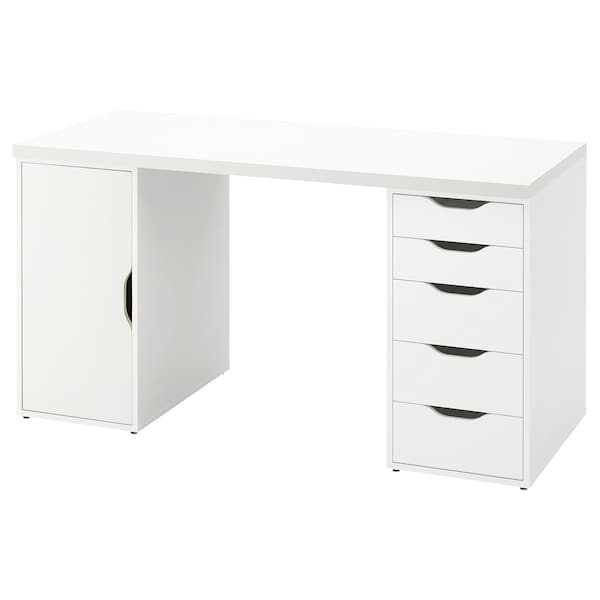 Ikea LAGKAPTEN / ALEX - Desk, white, 140x60 cm