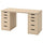 LAGKAPTEN / ALEX - LAGKAPTEN / ALEX Desk, white stained oak effect, 140x60 cm