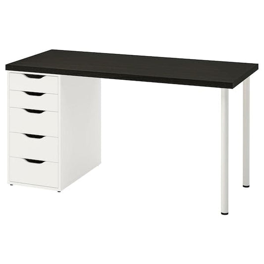 LAGKAPTEN / ALEX - Scrivania , 140x60 cm - best price from Maltashopper.com 59432163