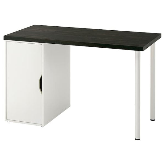 Ikea LAGKAPTEN / ALEX - Desk, black-brown/white, , 120x60 cm
