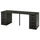 LAGKAPTEN / ALEX Desk - black-brown/black 200x60 cm , 200x60 cm