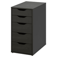 LAGKAPTEN / ALEX Desk - black-brown/black 200x60 cm , 200x60 cm - best price from Maltashopper.com 69417690