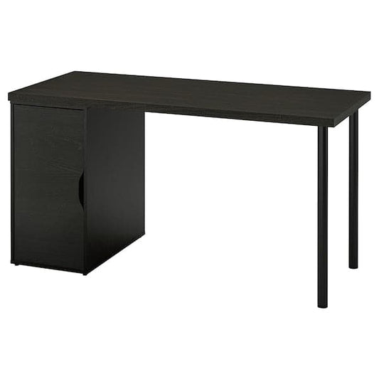 Ikea LAGKAPTEN / ALEX - Desk, brown/black, , 140x60 cm