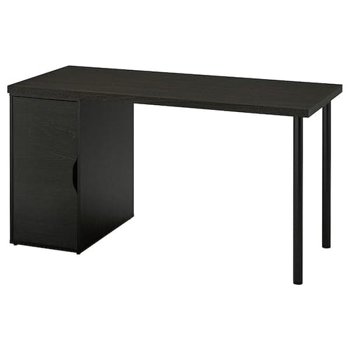 LAGKAPTEN / ALEX - Desk, brown/black, , 140x60 cm