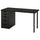 LAGKAPTEN / ALEX desk, black-brown, 140x60 cm