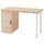 LAGKAPTEN / ALEX - LAGKAPTEN / ALEX Desk, white stained/oak effect white, 120x60 cm