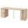 LAGKAPTEN / ALEX - LAGKAPTEN / ALEX Desk, white stained/oak effect white, 200x60 cm