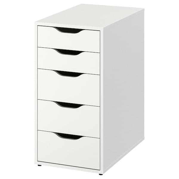 LAGKAPTEN / ALEX - Desk, white stained oak/white, 200x60 cm - best price from Maltashopper.com 49417653
