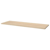LAGKAPTEN / ALEX - Desk, white stained oak/white, 200x60 cm - best price from Maltashopper.com 49417653