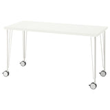 LAGKAPTEN / KRILLE desk, white, 140x60 cm