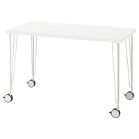 LAGKAPTEN / KRILLE - Desk, white, 120x60 cm - best price from Maltashopper.com 49416776