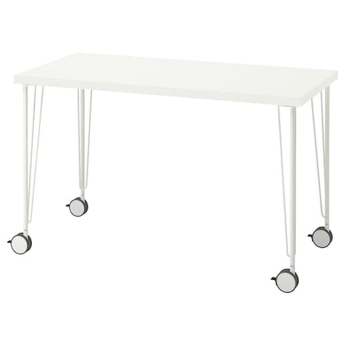 LAGKAPTEN / KRILLE - Desk, white, 120x60 cm