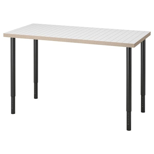 Ikea LAGKAPTEN / OLOV - Desk, white anthracite/black, 120x60 cm