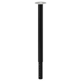 LAGKAPTEN / OLOV desk, white/black, 140x60 cm