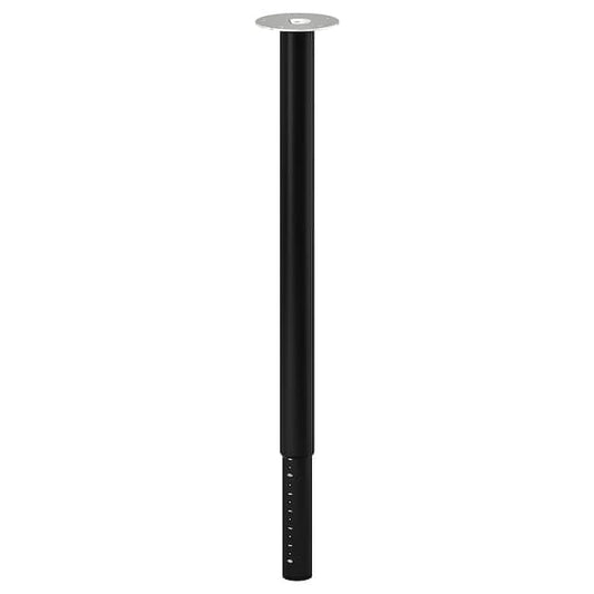 LAGKAPTEN / OLOV - Desk, white/black, 140x60 cm - best price from Maltashopper.com 39417168