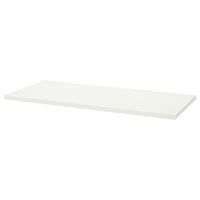 LAGKAPTEN / OLOV - Desk, white/black, 140x60 cm - best price from Maltashopper.com 39417168